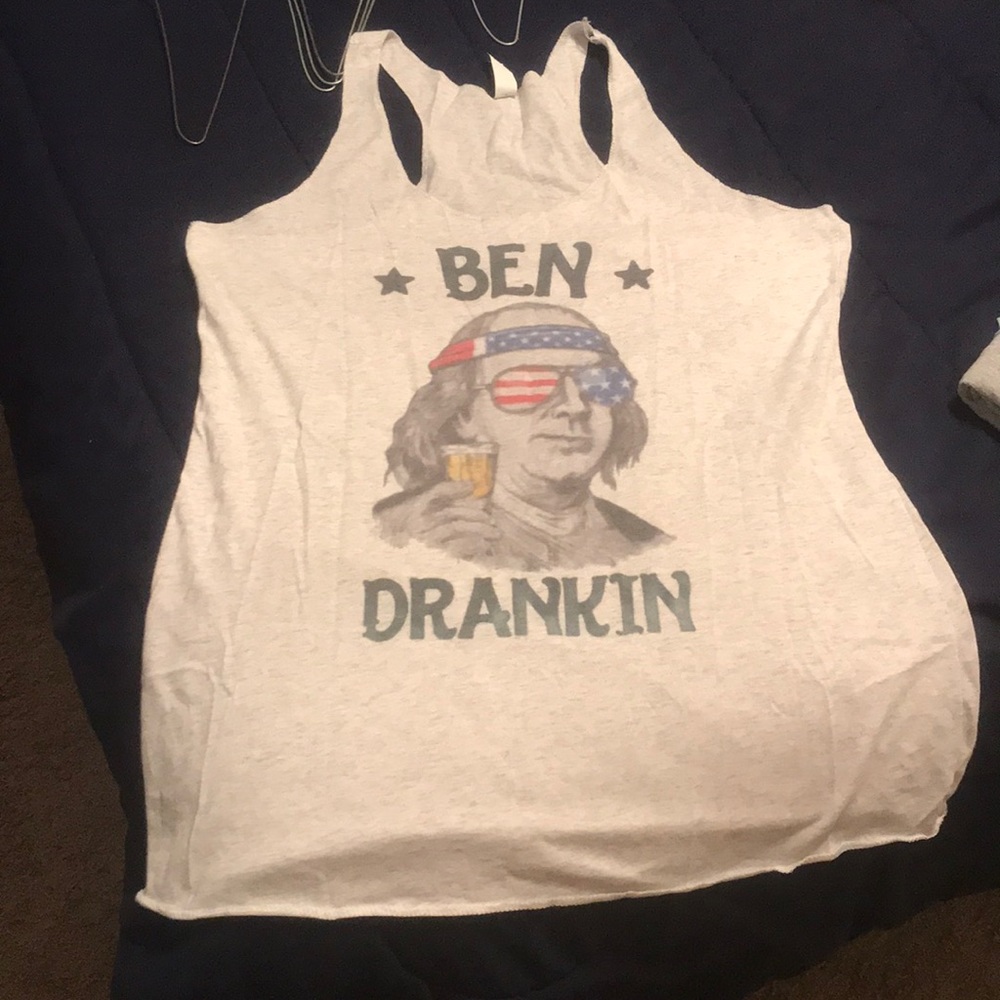 Custom: “Ben drankin” razor back tank